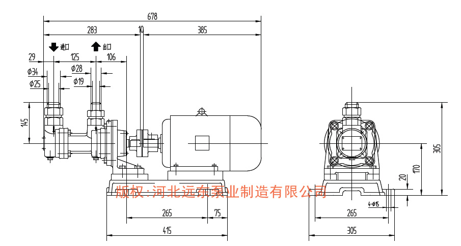 三螺杆泵安裝尺寸(cùn)圖